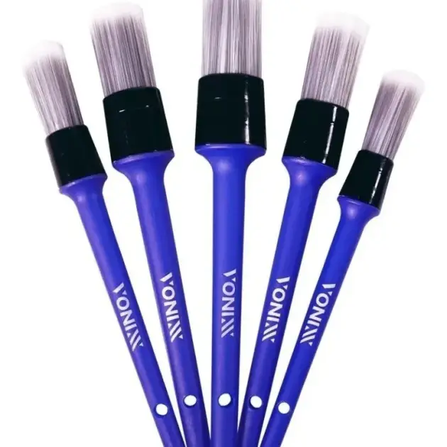 Kit de 5 Pinceles de Detallado Automotriz - Interiores