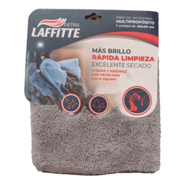 MICROFIBRA 40X40 SIN COSTURA GRIS