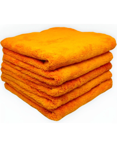 Microfibra 650 gsm Naranja 40x40 corte laser  doble pelo largo